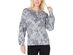 Ideology Women's Floral-Print Sweatshirt Grey Size Extra Small