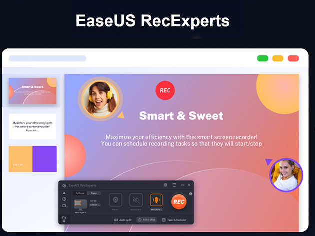 EaseUS RecExperts: Lifetime Subscription (1 Mac)