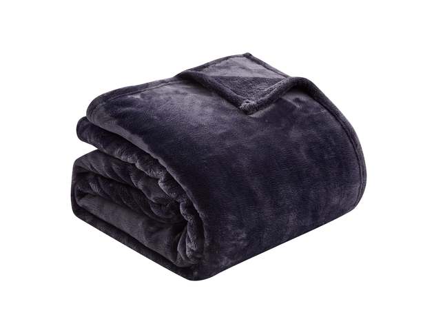 500 Series Solid Ultra Plush Blanket Midnight King