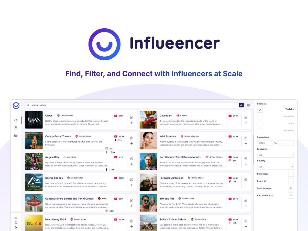 Influeencer: Lifetime Subscription