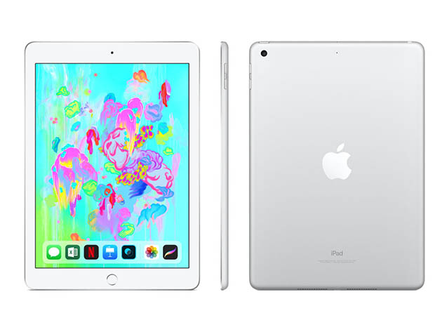Apple iPad 6th Gen 9.7” 32GB - Silver (Refurbished: Wi-Fi Only) +