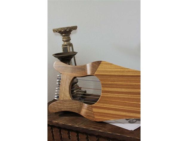 Mini Kinnor King Davids Harp Lyre 16 Inches by 8 Inches - Light Walnut & Ash (Refurbished, No Retail Box)