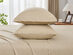 Kathy Ireland 4 Piece Heathered Jersey Knit Cotton Sheet Set