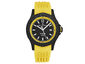 Revue Thommen Men's Air speed Black Dial Yellow Rubber Strap Automatic Watch