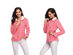 Half-Zip Pink Fleece Pullover