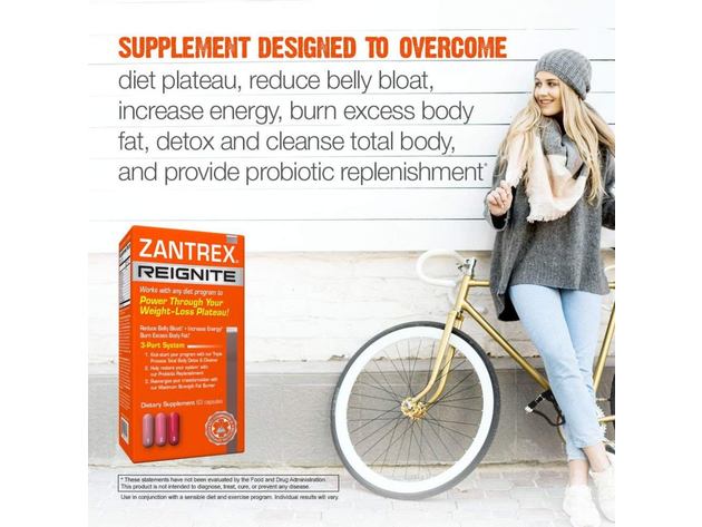 Zantrex Reignite Works with Any Diet Program to Power Through Your Weight Loss Plateau with Three Pronged Approach, 63 Count