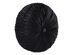 J Queen New York Bradshaw Black Tufted Round Decorative Pillow Size 15" x 15"