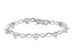Amanda 18k Infinity Tennis Bracelet (Silver)