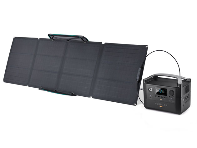 EcoFlow River Plus Portable Power Station + 110W Solar Panel