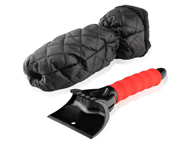 Waterproof Glove & Ice Scraper Set