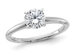 1.00 Carat (ctw) Synthetic Moissanite Solitaire Engagement Ring in 14K White Gold - 9