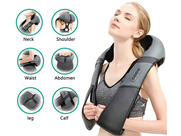 TRAKK Almohada Masajeadora de Cuerpo, Espalda y Cuello