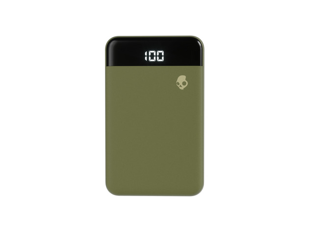 Skullcandy Fat Stash 10,000 mAh Portable Battery Pack - Olive