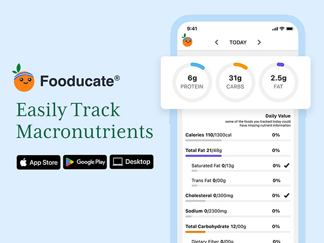 Fooducate Pro Meal-Tracking App: Lifetime Subscription