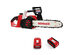 Ironmax 12-Inch 40V Cordless Chainsaw with 4.0Ah Lithium-Ion Battery and Fast Charger - Red + Black