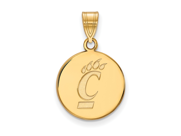 NCAA 14k Yellow Gold U of Cincinnati Medium Pendant
