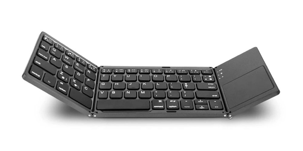 Universal Mini Foldable Wireless Keyboard with Touchpad, on sale for $72.99 (43% off)