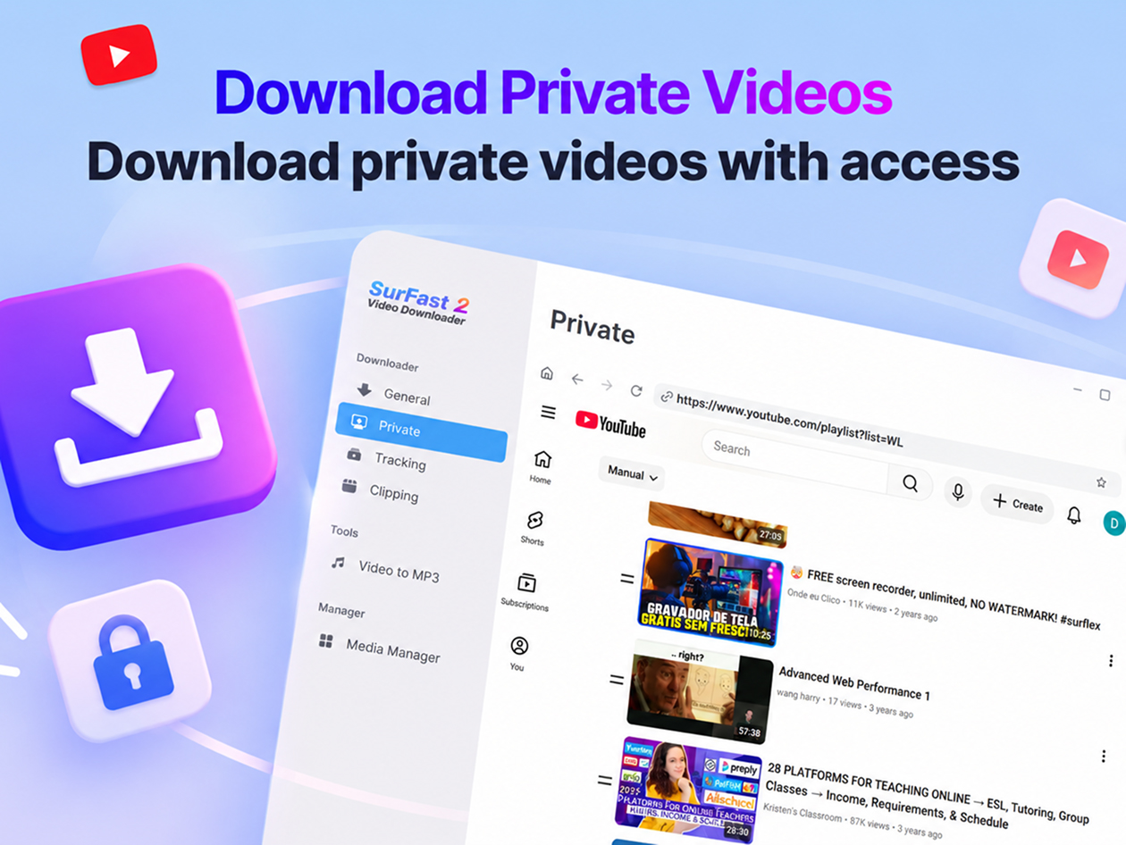 SurFast Video Downloader: Lifetime Subscription