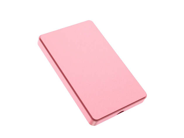Slim Portable USB 3.0 External Hard Drive - 1TB (Pink)