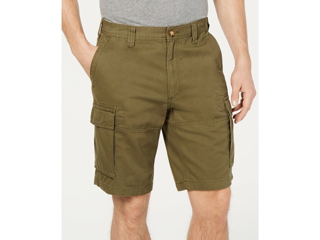 Club Room Men's Summer Olive  Cargo Shorts Olive Size 30