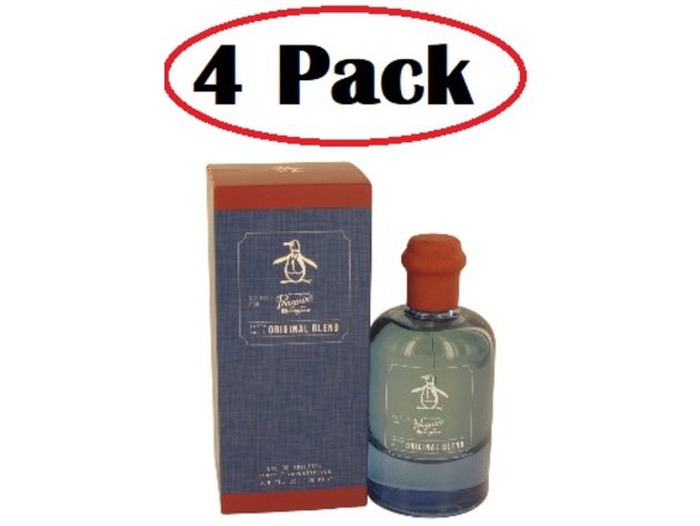 4 Pack of Original Penguin Original Blend by Original Penguin Eau De Toilette Spray 3.4 oz