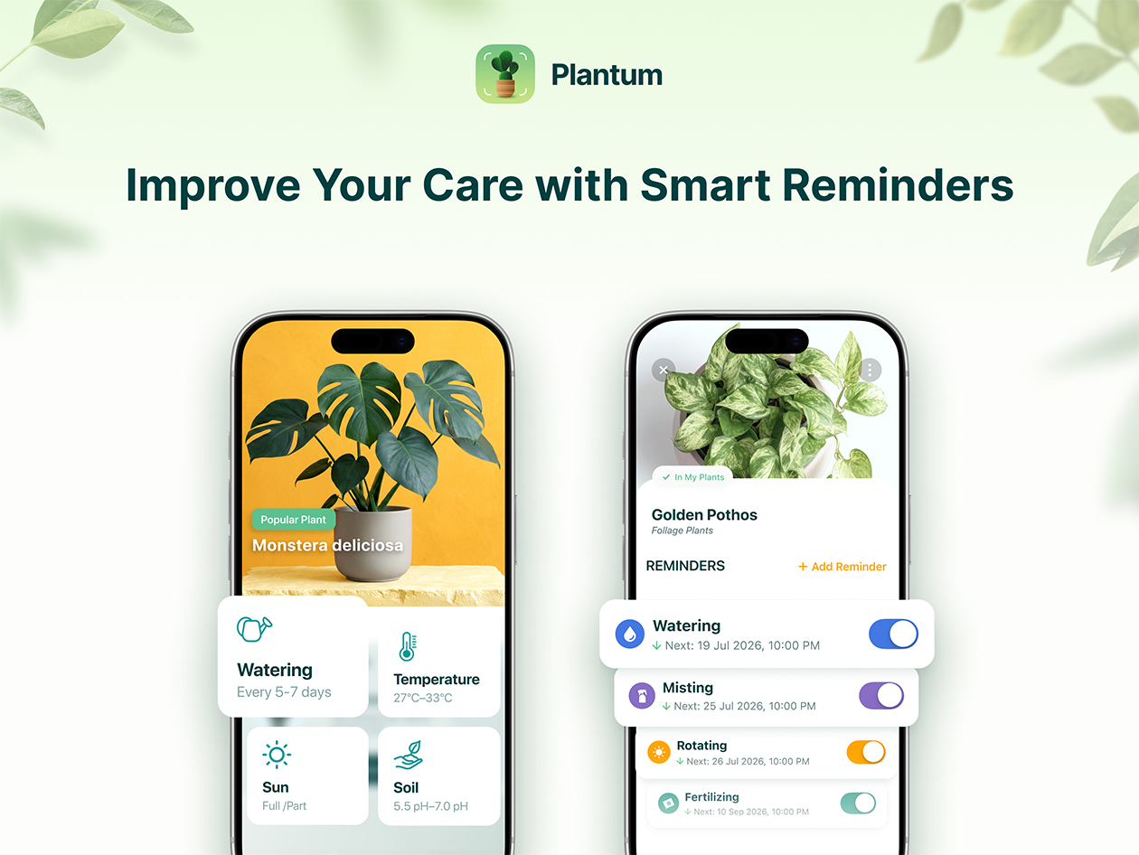 Plantum - AI Plant Identifier Premium Plan: Lifetime Subscription (For iOS Only)