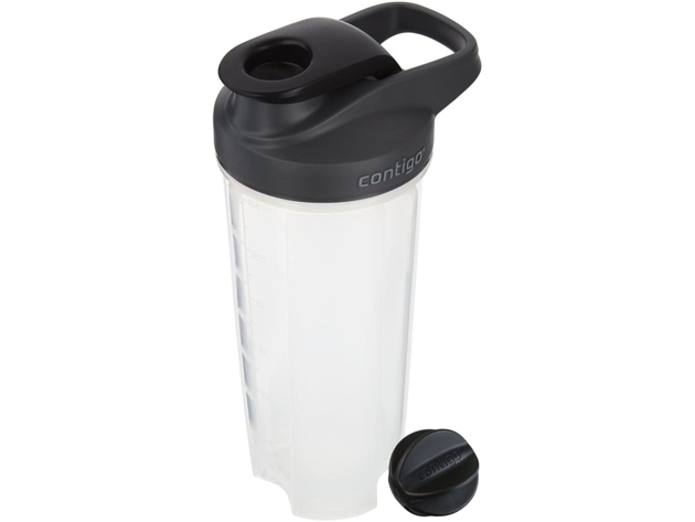 Contigo 72867 Shake & Go Fit Shaker Bottle with Storage Container, 22 oz, Wildberry - Black