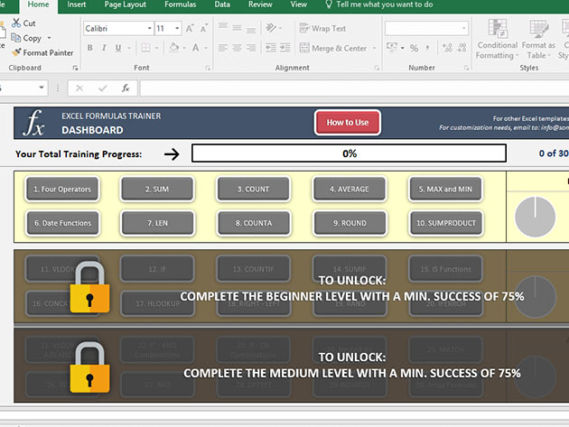 Excel Formulas Full Training Kit: Beginner to Advanced