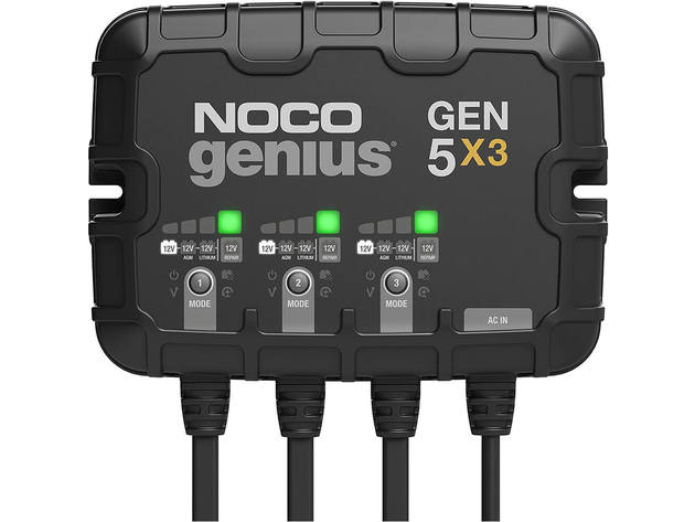 Noco GEN5X3 12V 3-Bank, 15-Amp On-Board Battery Charger