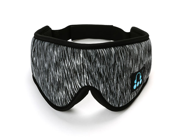 Shut-Eye Wireless 3D Sleep Mask with Bluetooth Headphones (Dark Grey)