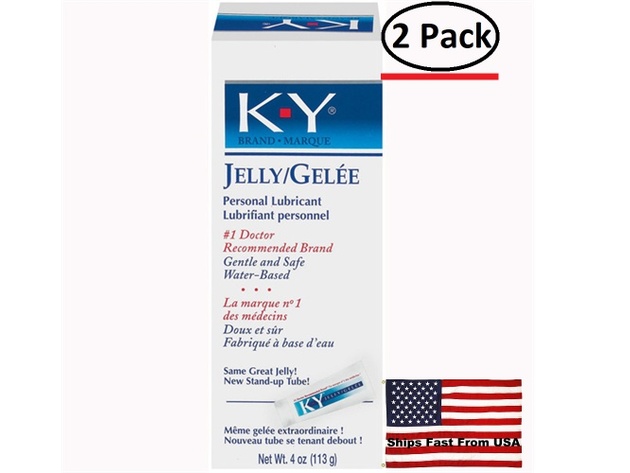 ( 2 Pack ) K-Y Jelly 4 Oz Tube - Large