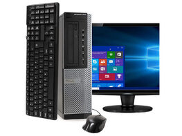 Dell Optiplex 7010 Desktop | Quad Core Intel i5 (3.2GHz) | 8GB DDR3 RAM | 500GB HDD | Windows 10 Pro | 19" LCD Monitor (Refurbished)