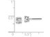 1.00 Carat (ctw VS2-SI1, G-H-I) Round Diamond Solitaire Stud Earrings in 14K White Gold