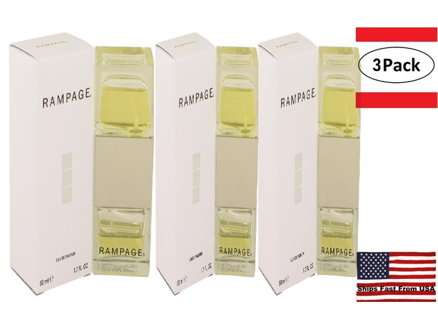 3 Pack Rampage by Rampage Eau De Parfum Spray 1.7 oz for Women