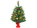 Costway 24'' Pre-Lit Tabletop Christmas Tree PVC Ornaments Lights - Green