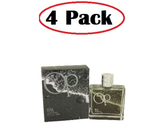 4 Pack of Ocean Pacific Black by Ocean Pacific Eau De Toilette Spray 3.4 oz