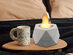 Trellick Tabletop Concrete Fire Pit (Polyhedron)