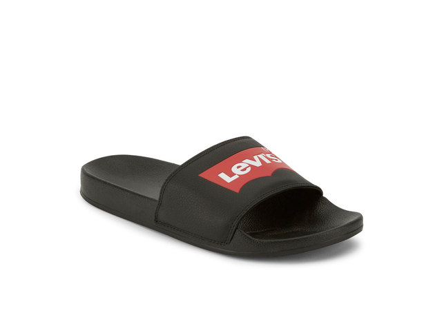 Levi's Mens Batwing Slide Slip-on Sandal Shoe - 13 M Black | StackSocial