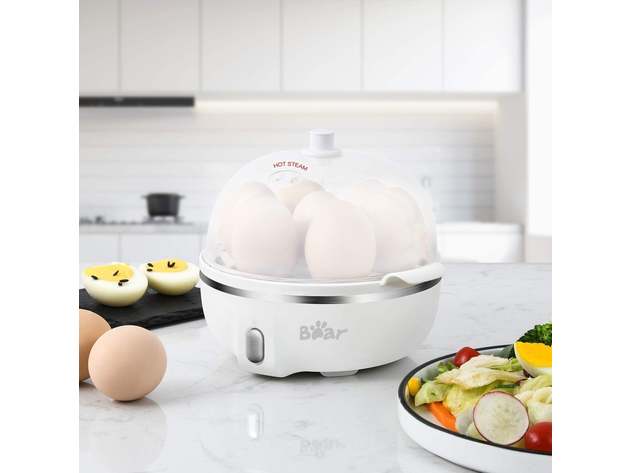 Rapid 14-Egg Cooker with Auto Shut-Off (White)