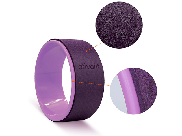 Ativafit® Sports Yoga Wheels 3-Piece Set (Purple)