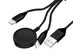 3-in-1 Apple Watch, AirPods & iPhone Charging Cable (Black/2-Pack)