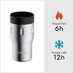 Bobber 12oz Vacuum Insulated Stainless Steel Travel Mug With 100% Leakproof Locked Lid - Matte Silver