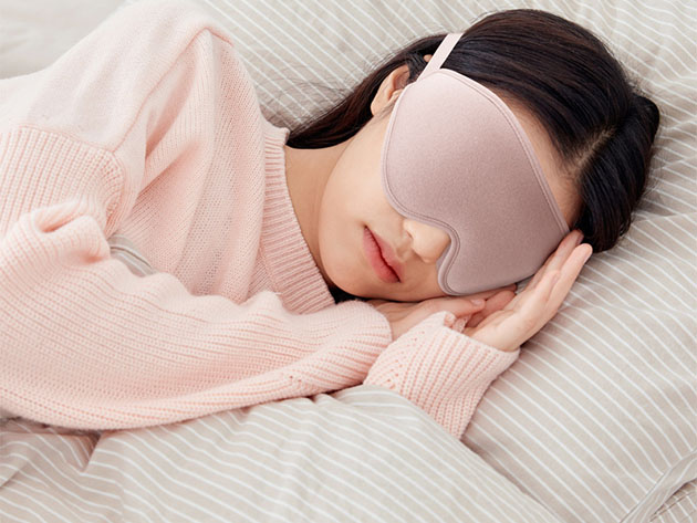 Dream Shade Blackout Cushioned Eye Mask (Set of 2/Pink)
