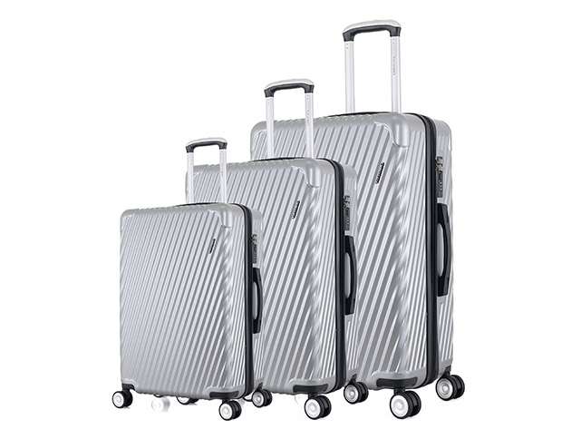 Vittorio Torino 3-Piece Luggage Set (Silver)