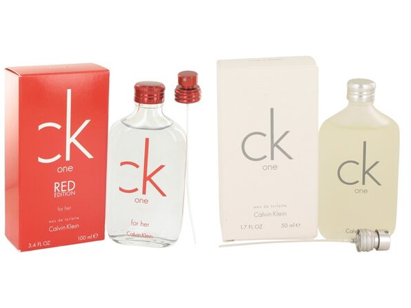 Gift set CK One Red by Calvin Klein EDT Spray 3.4 oz And CK ONE