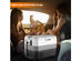 Costway 58 Quart Portable Electric Car Cooler Refrigerator Compressor Freezer Camping - White+Gray+Black