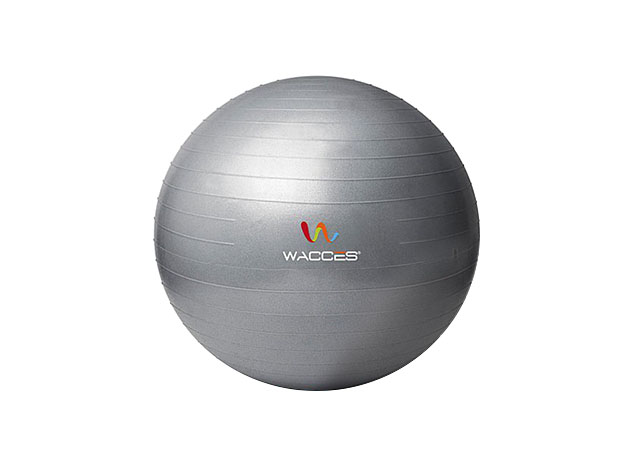 Wacces Anti-Burst Yoga Ball with Pump (Grey/29.5")