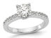 7/10 Carat (ctw G-H-I, SI1-SI2) Lab Grown Diamond Engagement Ring in 14K White Gold - 9