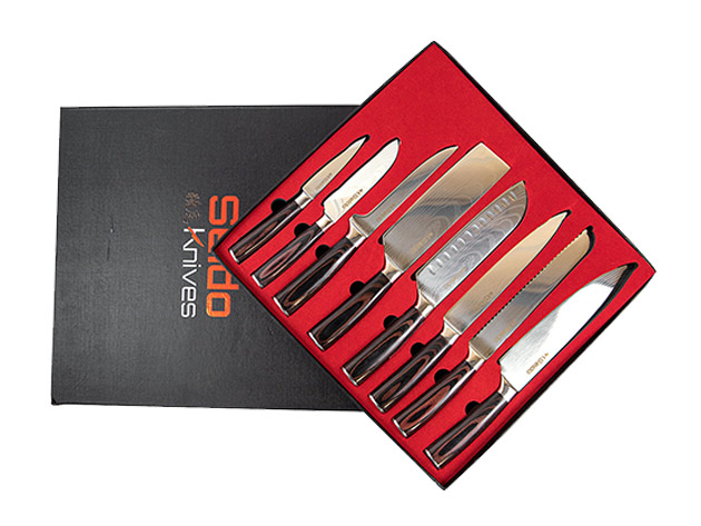 Seido™ Japanese Master Chef's 8-Piece Knife Set w Gift Box