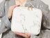 Custom Cosmetic Case White Marble